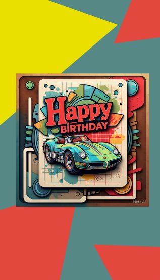 Zooming Birthday Image