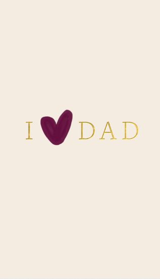 Dad Heart Cream Card Image