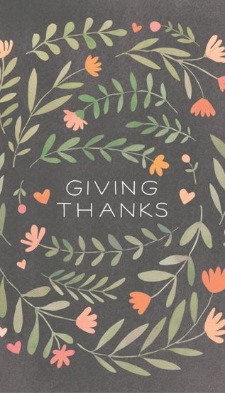 Give Thanks-Floral Image