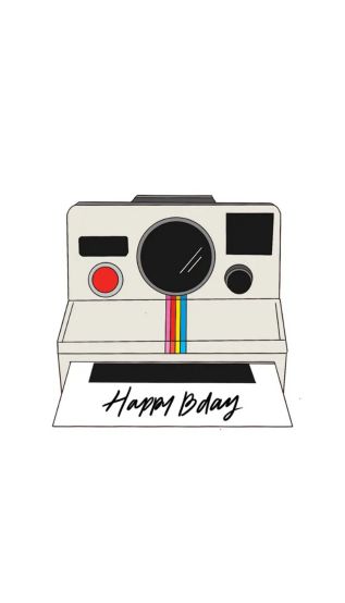 Retro Poloroid Camera Image